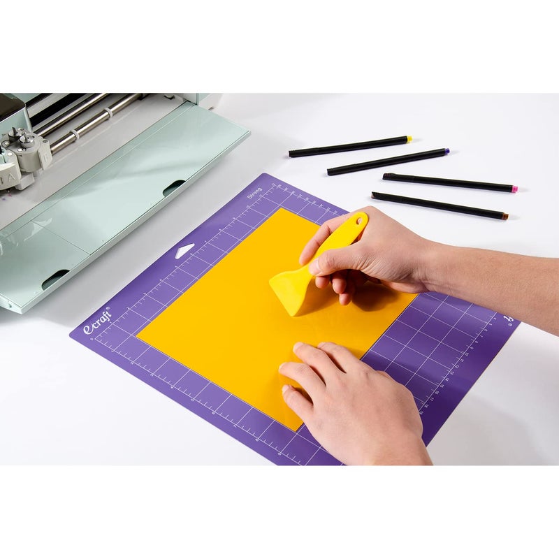 Ecraft Cutting Mat 12X12 For Cricut - Include (Strong/Standard/Light) Adhesive Sticky (3 pack) Flexible Square Gridded Quilting Cut Mats Replacement for Craftsã€Sewing and All Arts.ï¼ˆVariety) - Image 5